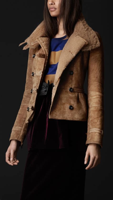 burberry shearling coat womens|burberry prorsum shearling jacket.